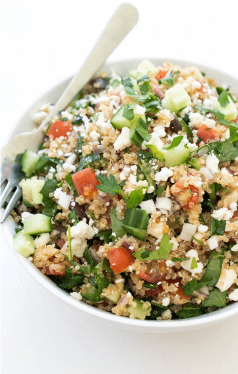 Greek Kale Quinoa Salad - packed with nutrients and low in ...