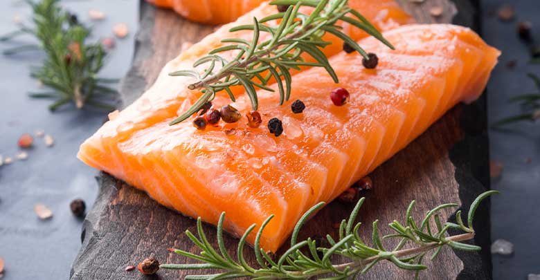 Salmon is a good food for arthritis sufferers, as it is rich in Omega 3 