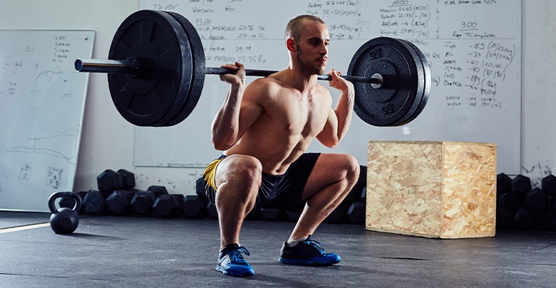 Avoid deep barbell squats as a torn meniscus exercise. 