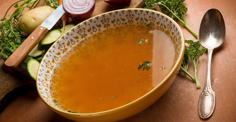 The benefits of bone broth for osteoarthritis include helping collagen in the joints