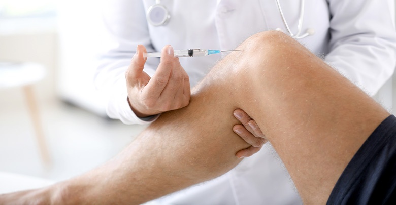 injection of hyularonic acid into the joint with osteoarthritis 